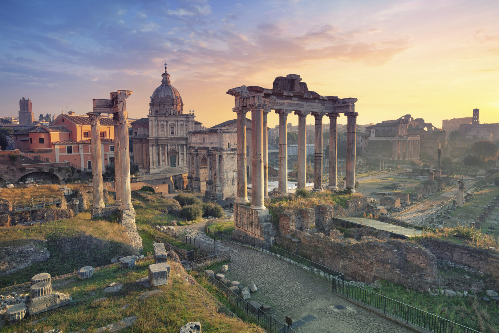 The Roman Forum in Rome, Italy