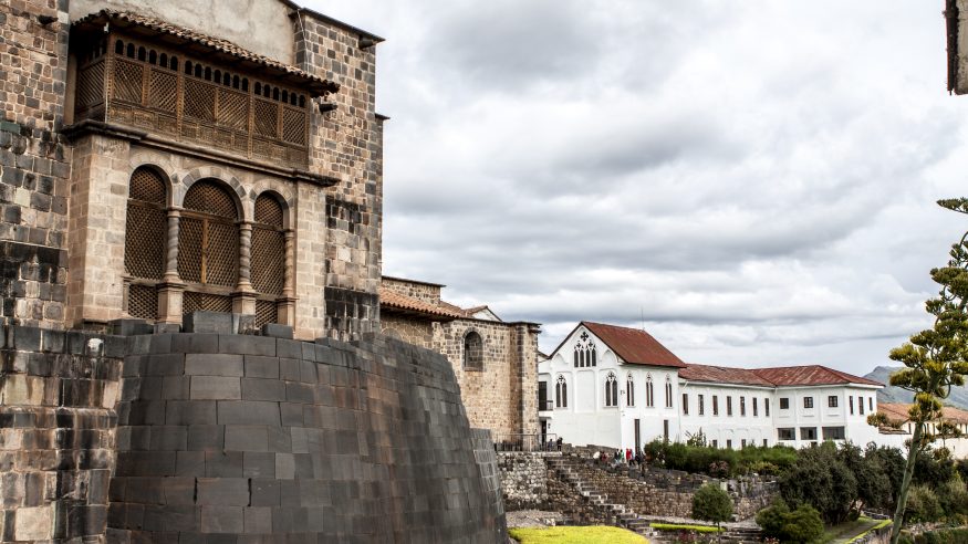 Stone walls and buildings in Cusco