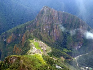 View of Machu Picchu from Machu Picchu Mountain
