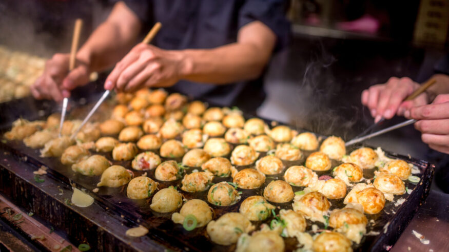 Takoyaki street food 
