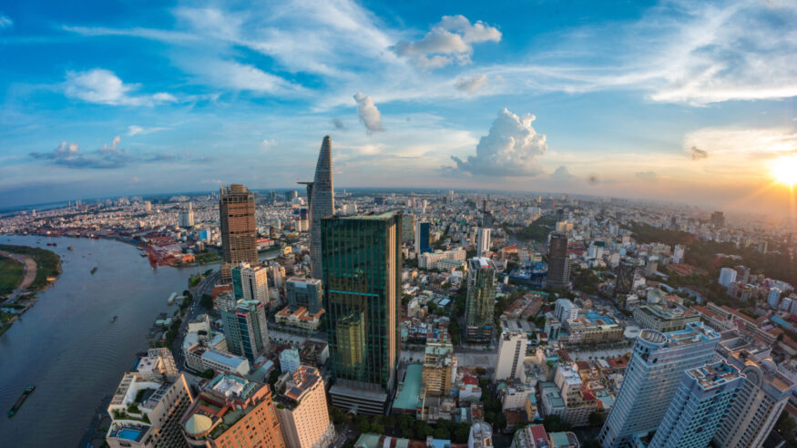 Skyline Ho Chi Minh City Vietnam