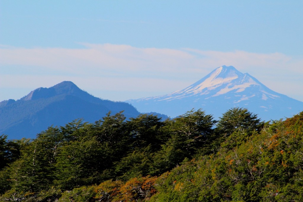 Llaima Volcano as seen from the base of Villarica