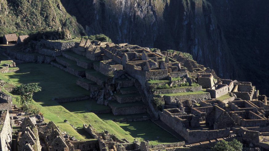 Machu Picchu Ruins Close Up
